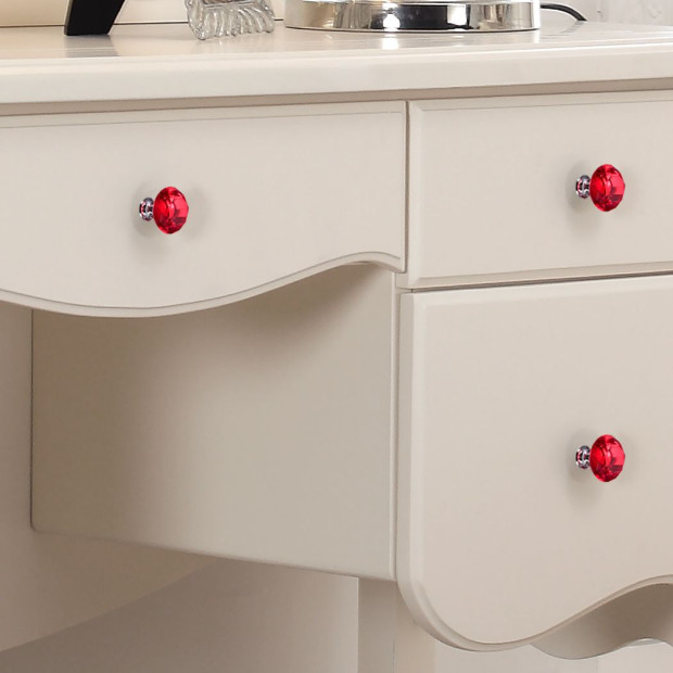 16 Pcs Red Crystal Knobs Diamond 40mm Diameter Door Cabinet Handle Image 7