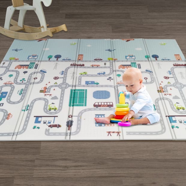 Kids Play Mat Baby Crawling Pad Floor Foldable XPE Foam Non-slip Cloud Image 8