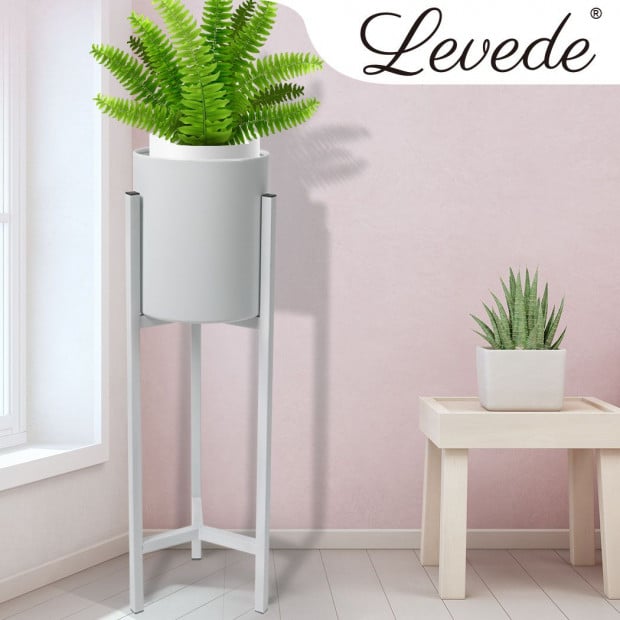 Plant Stand Garden Planter Metal Flower Pot Rack Corner Shelving Large Image 7