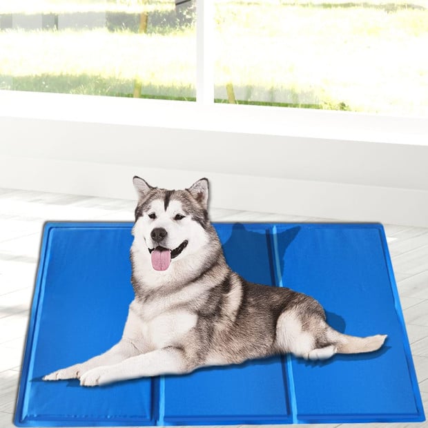 Pet Cooling Mat Gel Mat Bed Cool Pad Non-Toxic Summer - 90cm x 60cm Image 7
