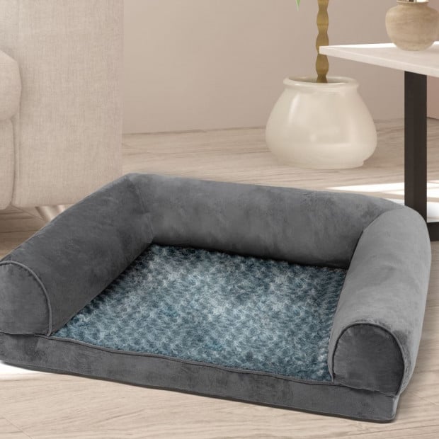 Pet Dog Bed Sofa Cover Soft Warm Plush Velvet L Image 8