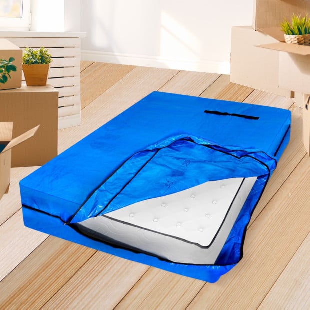 Mattress Bag Protector Plastic Moving Storage Dust Cover Carry Single Image 8