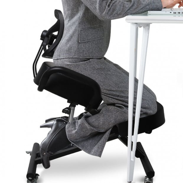 Kneeling Chair Office Home Knee Seat Posture Back Pain Stretch Rest Image 7