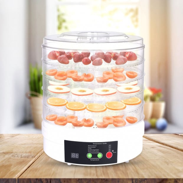 Food Dehydrators Fruit Vegetable Dryer Beef Jerky Preserve 5 Trays Image 7