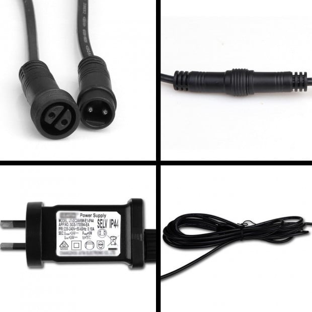 LED Festoon String Lights 40 Bulbs Kits A19 - 41m Image 6