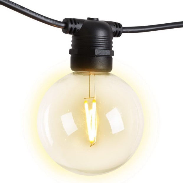 LED Festoon Lights String Wedding Outdoor Party - 59m