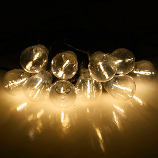 14m LED Festoon String Lights 10 Bulbs Kits S14 Image 4