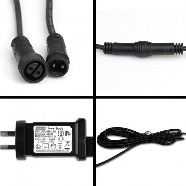 14m LED Festoon String Lights 10 Bulbs Kits S14 Image 6