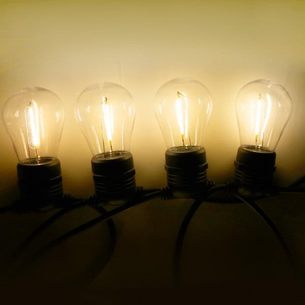 LED Festoon String Lights 30 Bulbs Kits S14 - 32m Image 3