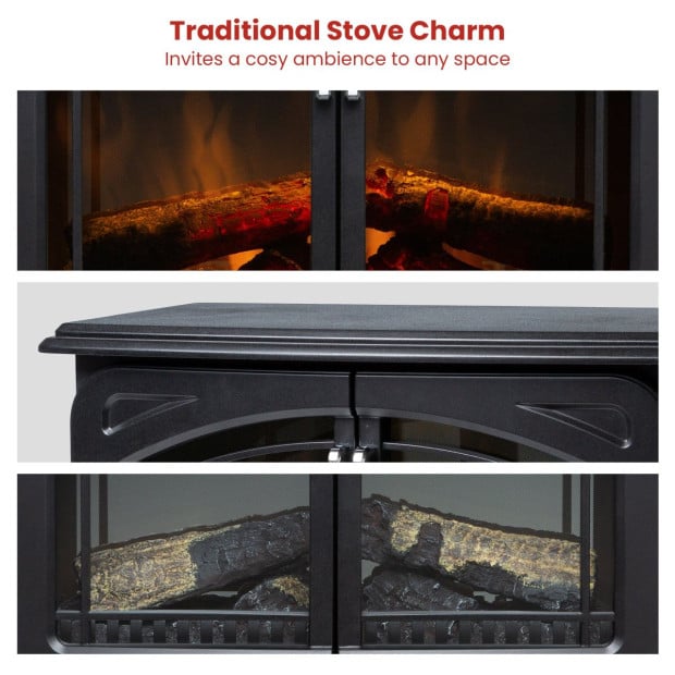Dimplex Leckford Optiflame Electric Fire Stove - 2kW Image 6