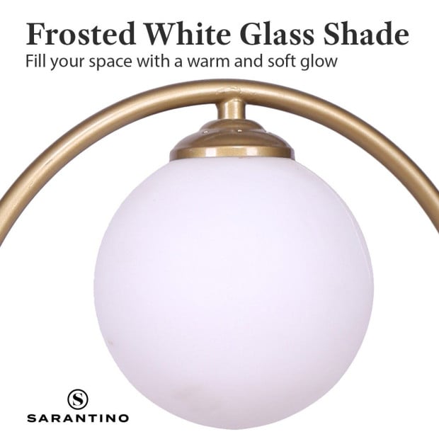 Sarantino Gold Metal Table Lamp Image 7