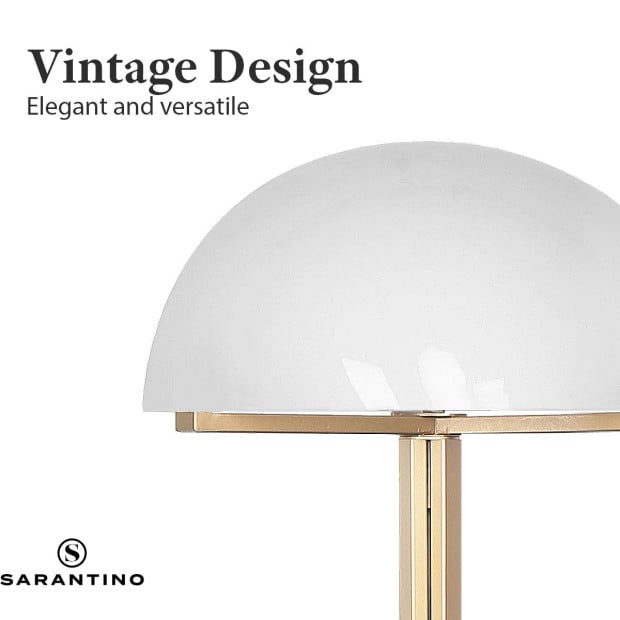 Metal Floor Lamp with White Acrylic Shade by Sarantino Image 5