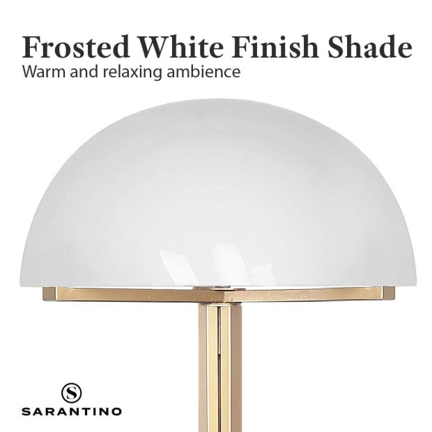 Metal Floor Lamp with White Acrylic Shade by Sarantino Image 7
