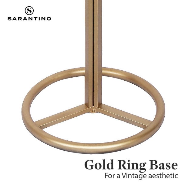 Metal Floor Lamp with White Acrylic Shade by Sarantino Image 8