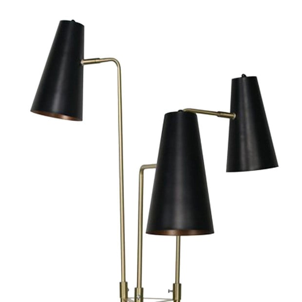 Sarantino Three Metal Shade Floor Lamp Image 3