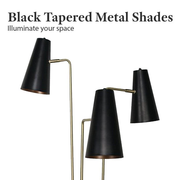 Sarantino Three Metal Shade Floor Lamp Image 7