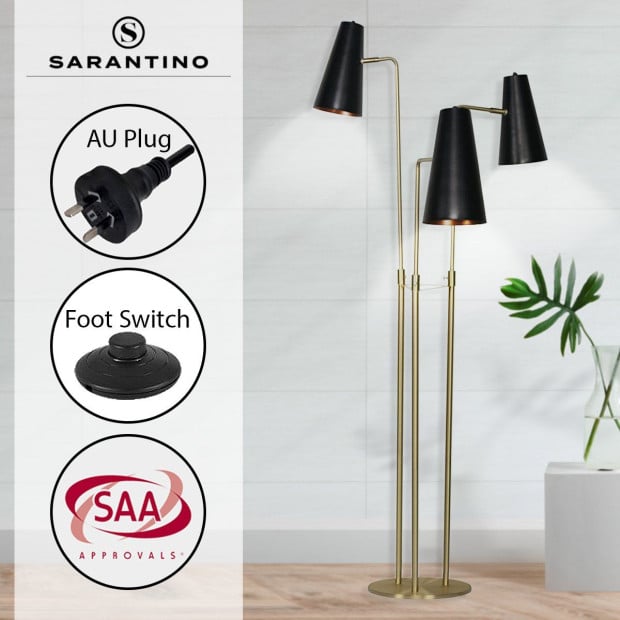 Sarantino Three Metal Shade Floor Lamp Image 9