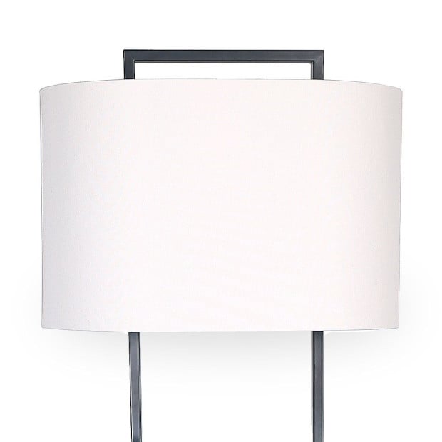 Sarantino Wood Floor Lamp in Cherry Finish Image 3