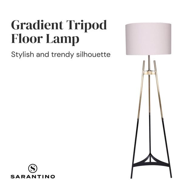 Sarantino Gradient Tripod Floor Lamp Image 3