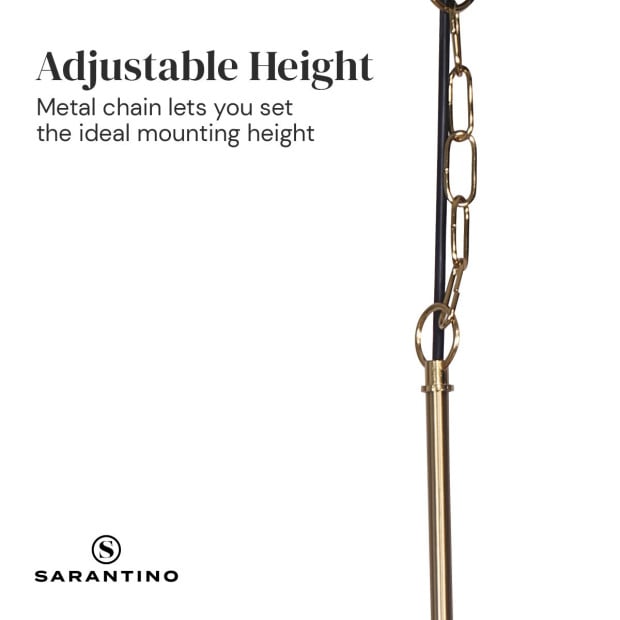 Sarantino Black and Gold Pendant Light Image 4