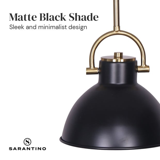 Sarantino Black and Gold Pendant Light Image 5