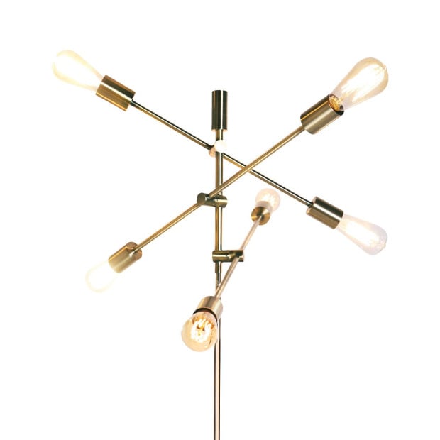 Sarantino 6-Light Metal Sputnik Floor Lamp Image 2