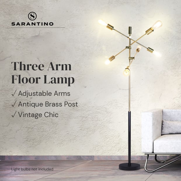 Sarantino 6-Light Metal Sputnik Floor Lamp Image 4