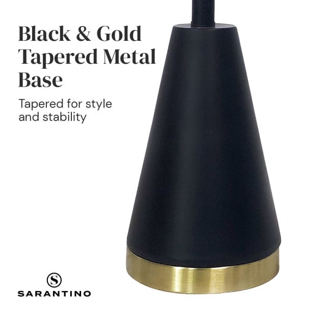 Sarantino Metal Table Lamp in Black and Gold Image 11