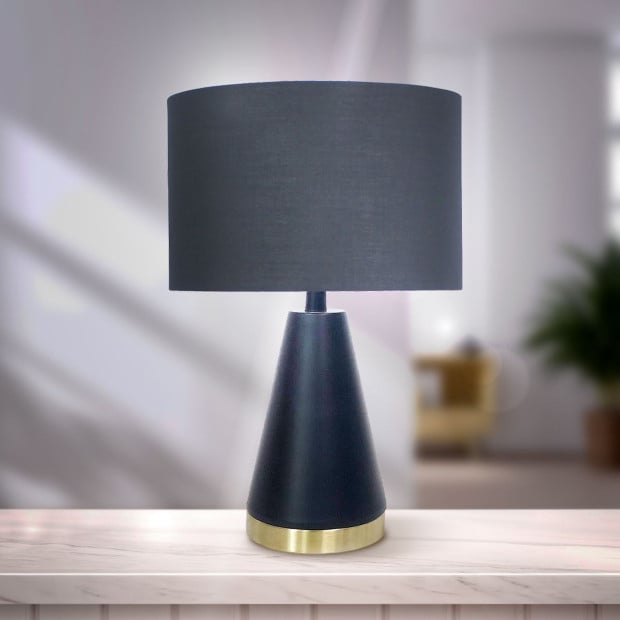 Sarantino Metal Table Lamp in Black and Gold Image 6