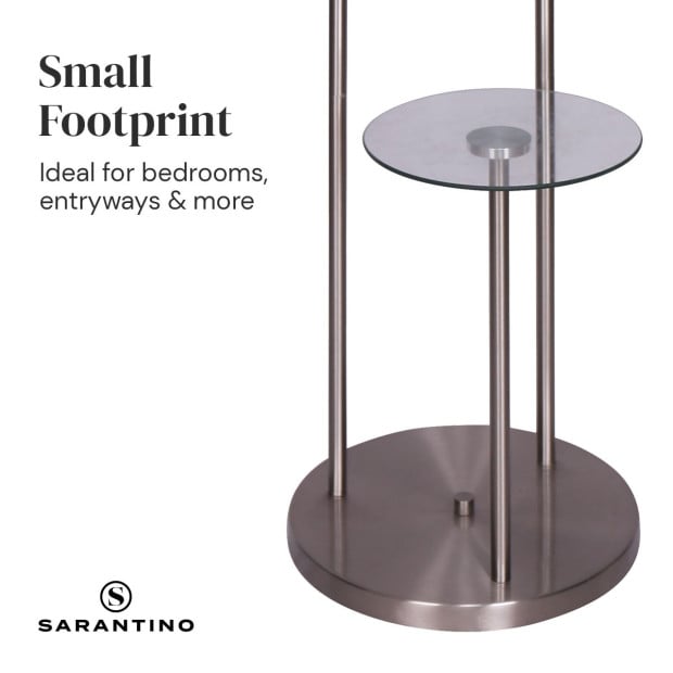 Sarantino 2-Shelf Metal Floor Lamp Image 8