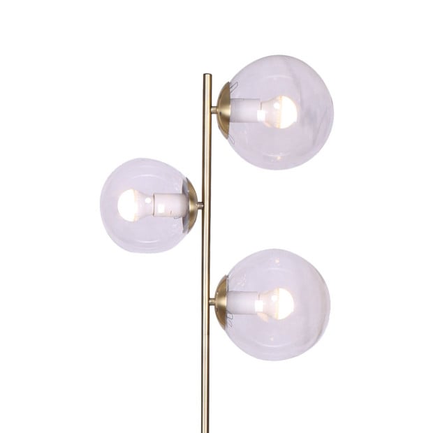 Sarantino 3-Light Gold Metal Floor Lamp Image 10