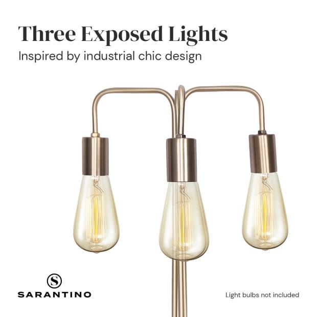 Sarantino 3-Light Industrial Table Lamp Image 3