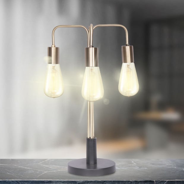 Sarantino 3-Light Industrial Table Lamp Image 7