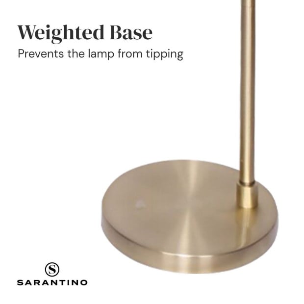 Sarantino Height-Adjustable Metal Floor Lamp Image 11
