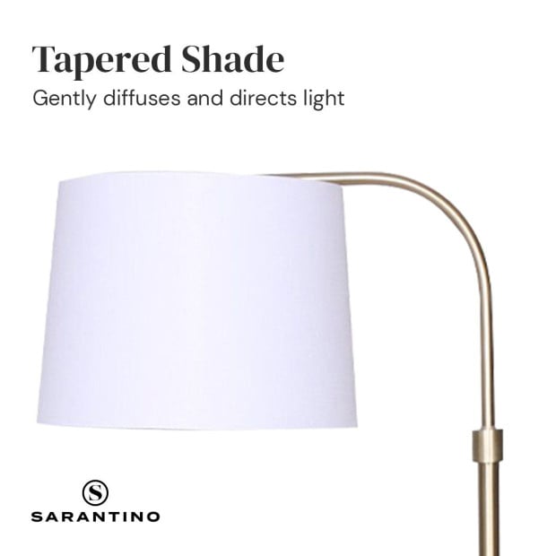 Sarantino Height-Adjustable Metal Floor Lamp Image 2