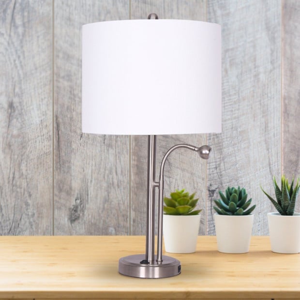 Sarantino 2-in-1 Table Lamp with LED Reading Light Image 10
