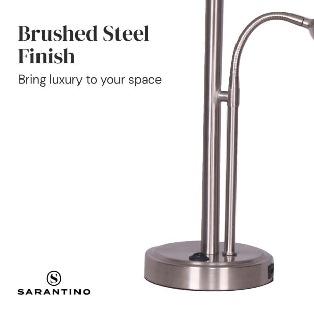Sarantino 2-in-1 Table Lamp with LED Reading Light Image 5