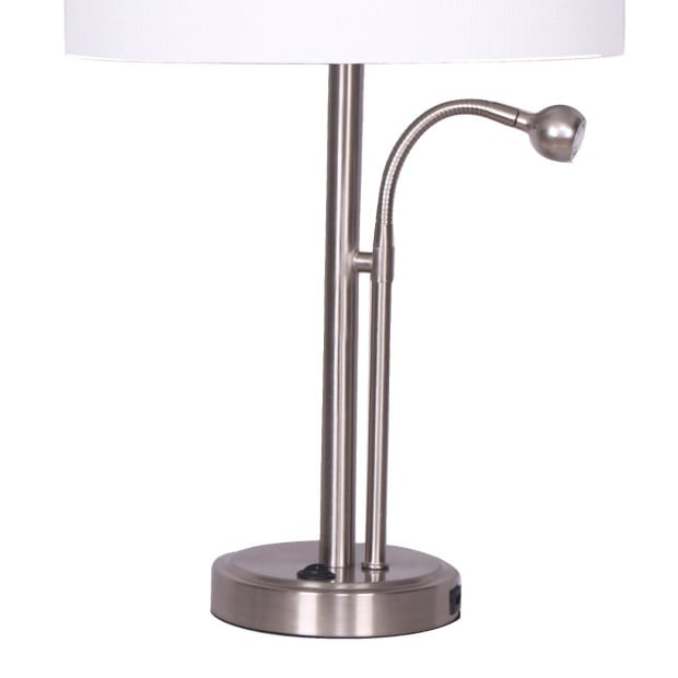 Sarantino 2-in-1 Table Lamp with LED Reading Light Image 9
