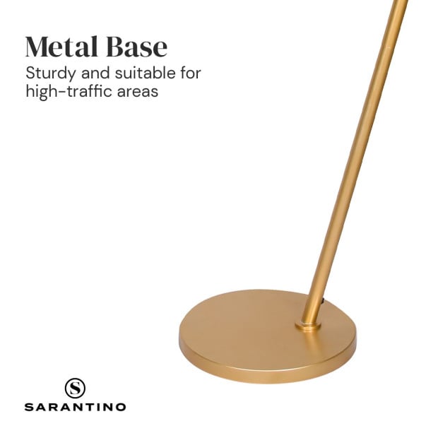 Sarantino Arc Floor Lamp with Empire Shade Image 4
