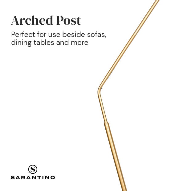 Sarantino Arc Floor Lamp with Empire Shade Image 5