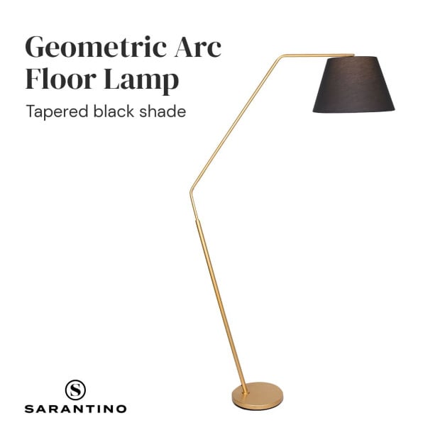 Sarantino Arc Floor Lamp with Empire Shade Image 7