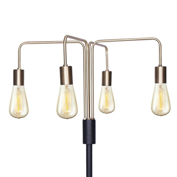 Sarantino 4-Light Industrial Floor Lamp Image 2