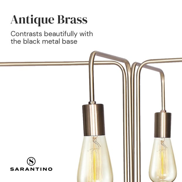 Sarantino 4-Light Industrial Floor Lamp Image 5