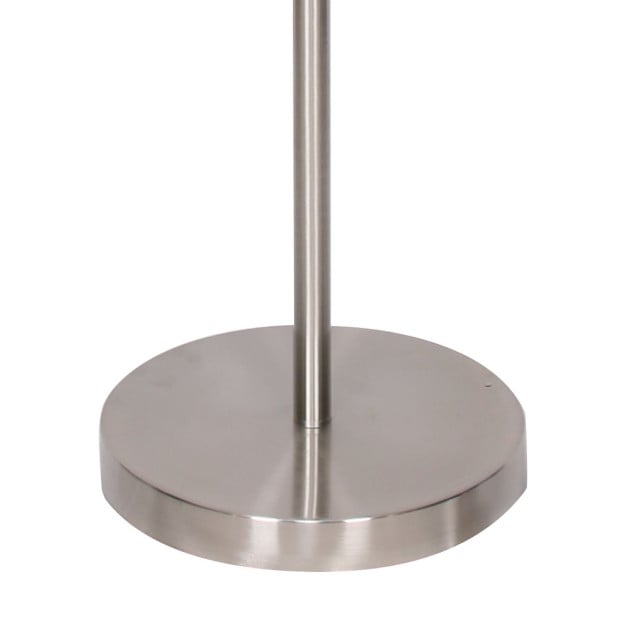 Sarantino Height-Adjustable Metal Floor Lamp - Brushed Nickel Image 4