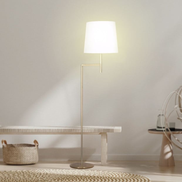 Sarantino Metal Floor Lamp - Antique Brass Image 10