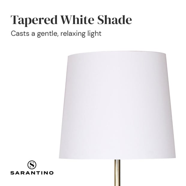 Sarantino Metal Floor Lamp - Antique Brass Image 6