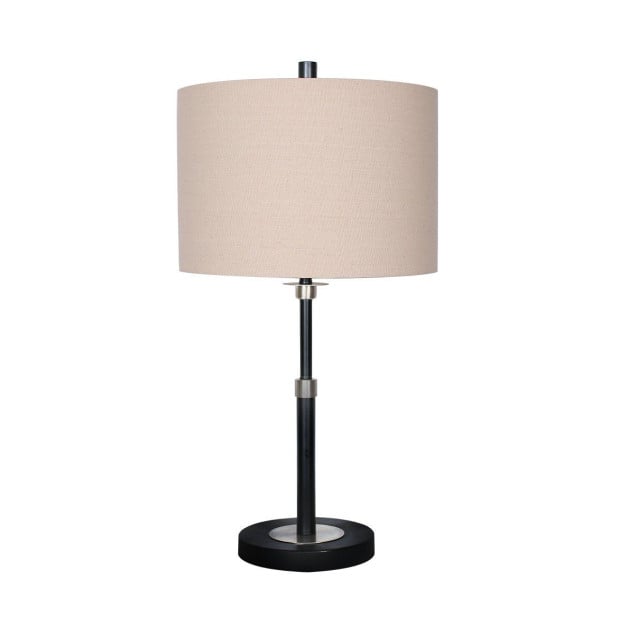 Sarantino Metal Table Lamp with Cream Drum Shade