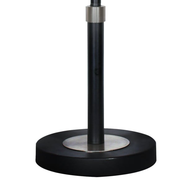 Sarantino Metal Table Lamp with Cream Drum Shade Image 3
