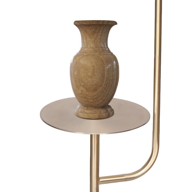 Sarantino Metal End Table Floor Lamp Image 2