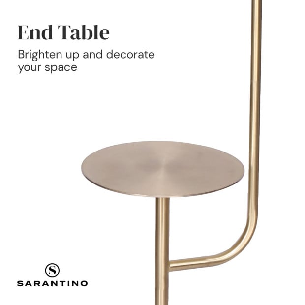 Sarantino Metal End Table Floor Lamp Image 4
